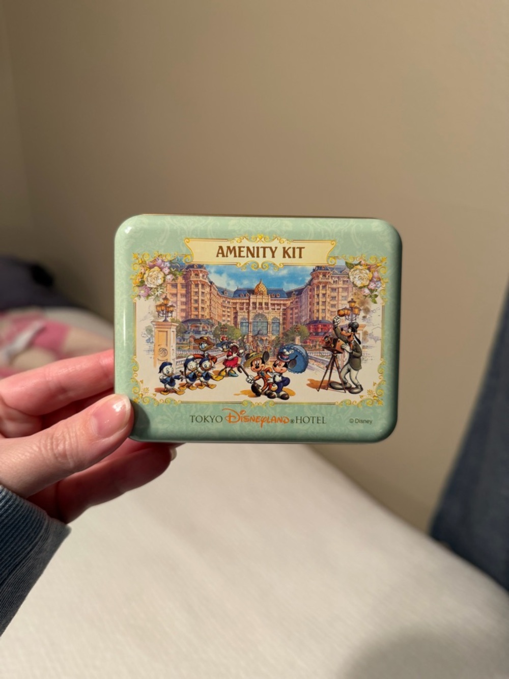 Disney Tokyo Resort Decorative Amenity Tin - Mint Green